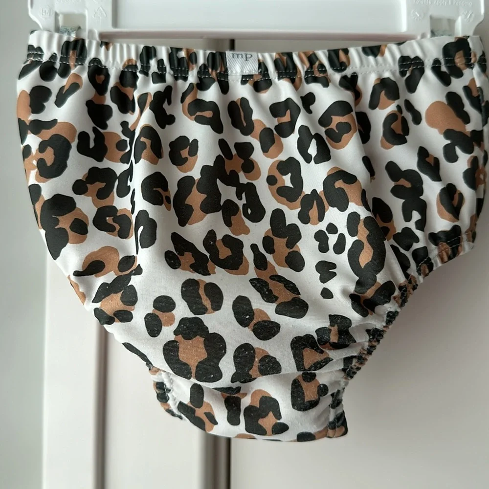 Mud Pie Leopard Print Kids Swim Set - Picture 7 of 7